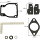Carburetor Rebuild Kit for Mercury 50 55 60 70 75 80 90 Hp 3 Cylinder 18-7211-1 - 395-811223-1 -  1395-8112231 RCMA